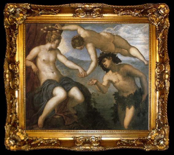framed  Jacopo Tintoretto Bacchus and Ariadne, ta009-2
